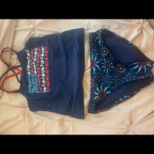 Red, White, & Blue Girls Tankini (7/8)